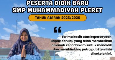 SELAMAT BERGABUNG PESERTA DIDIK BARU